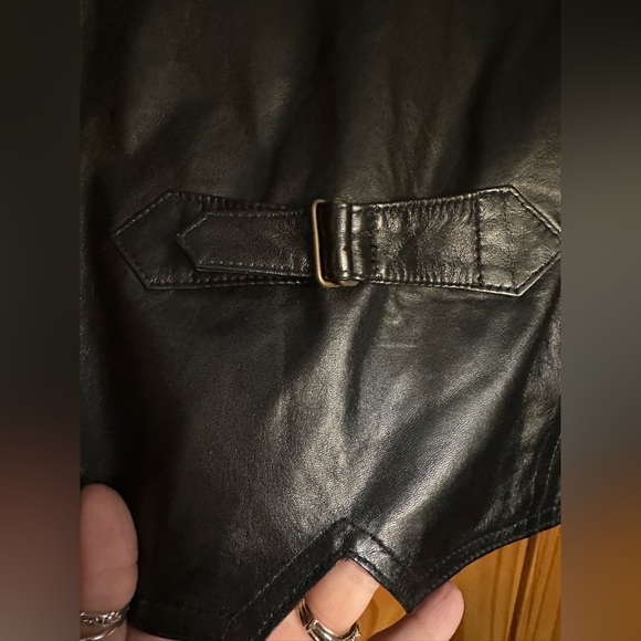 Lamb skin and ostrich leather vest - Picture 5 of 10